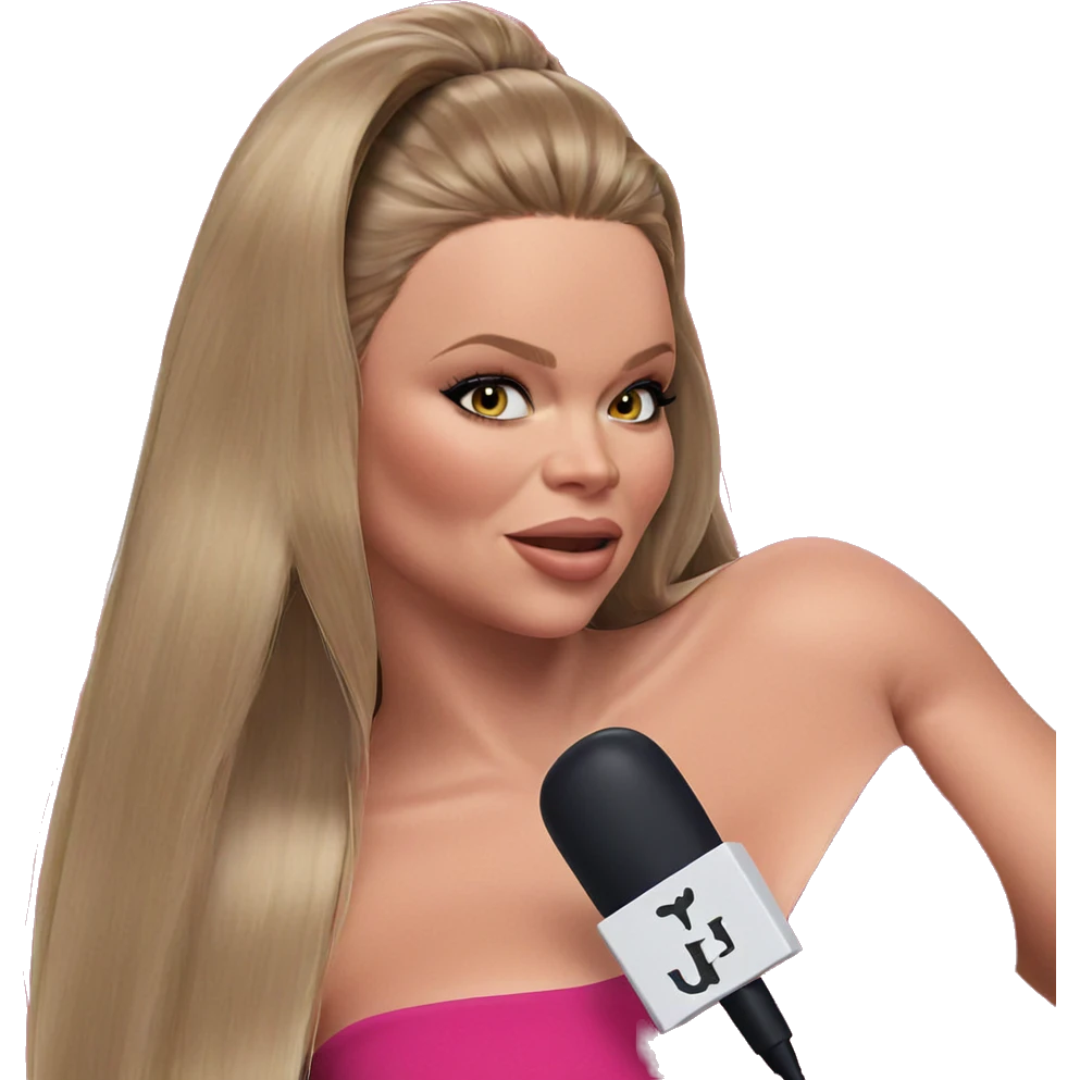 blonde girl with long hair emoji