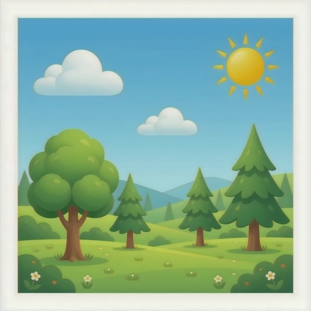 a family of trees emoji