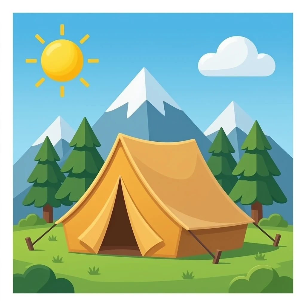 campamento carpa emoji