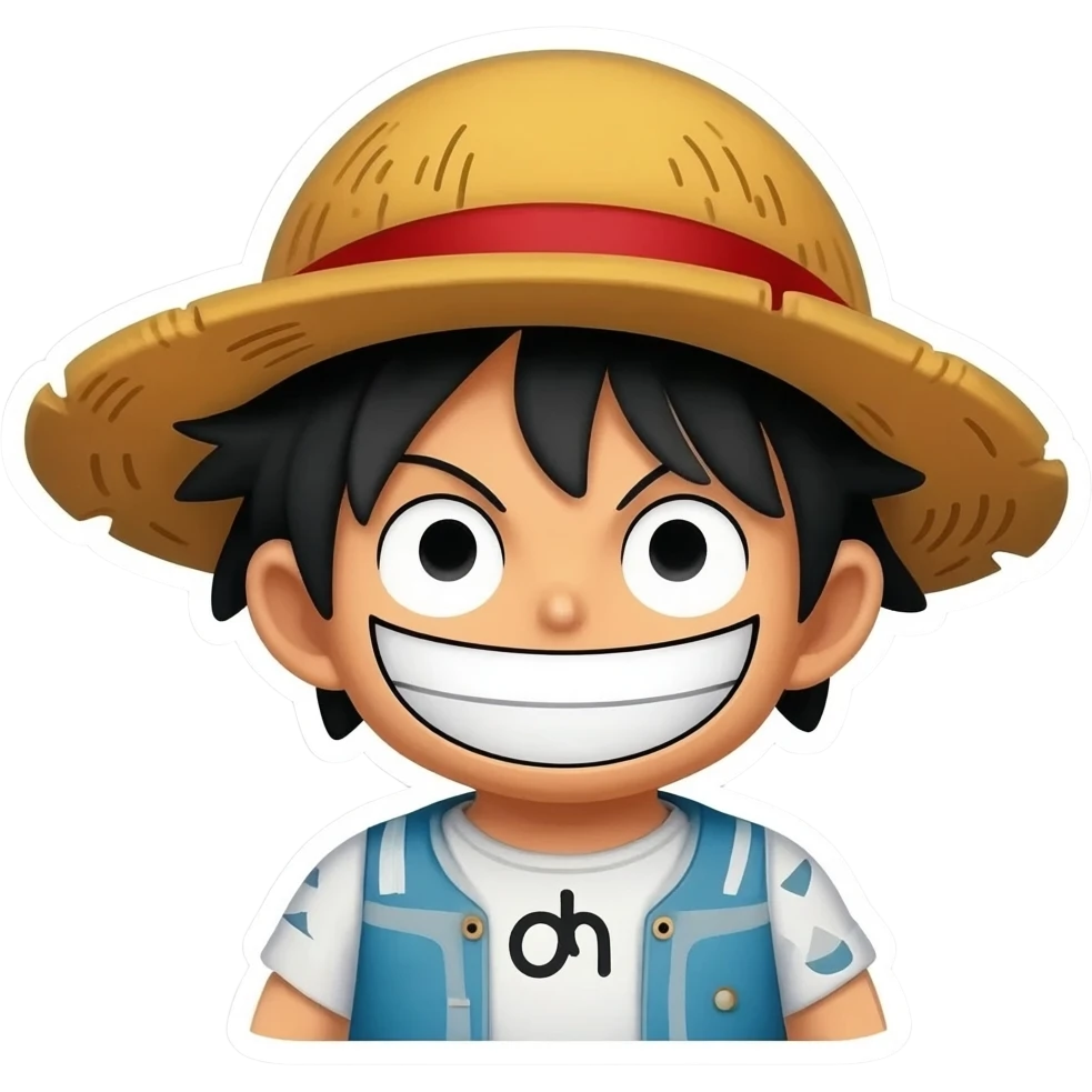 One pice sticker emoji