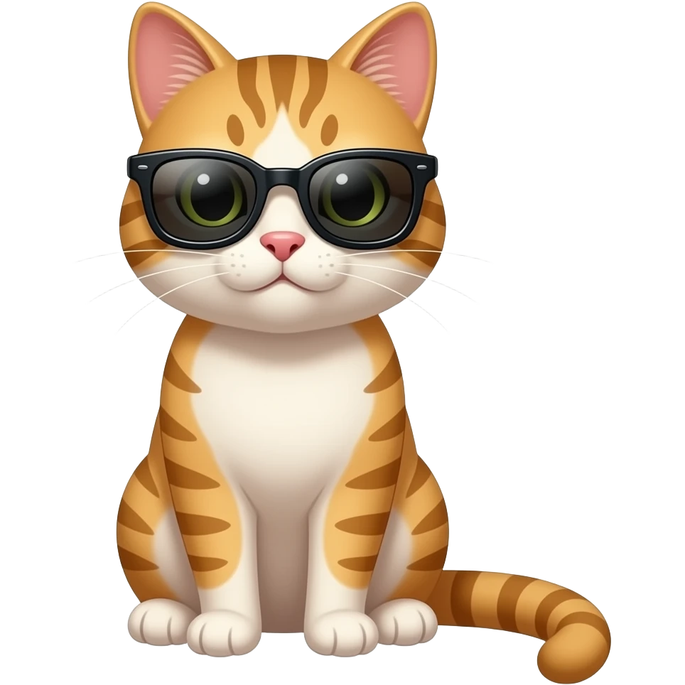 Cat wearing sunglasses emoji