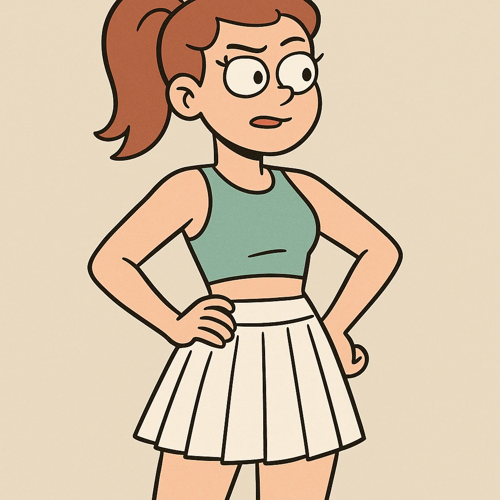 white pleated tennis skirt, modern athletic look, pleats detailed, plain background emoji