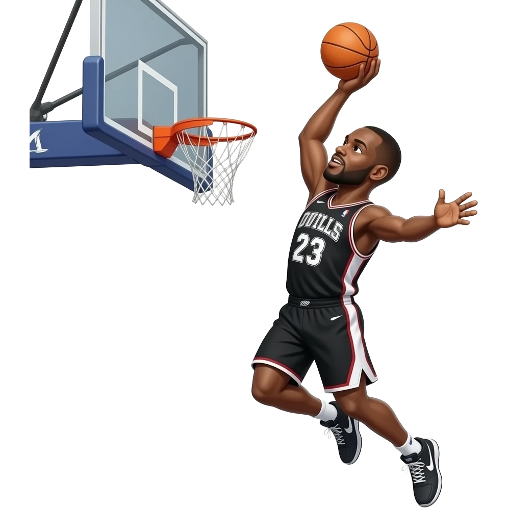 Young shaq dunking emoji