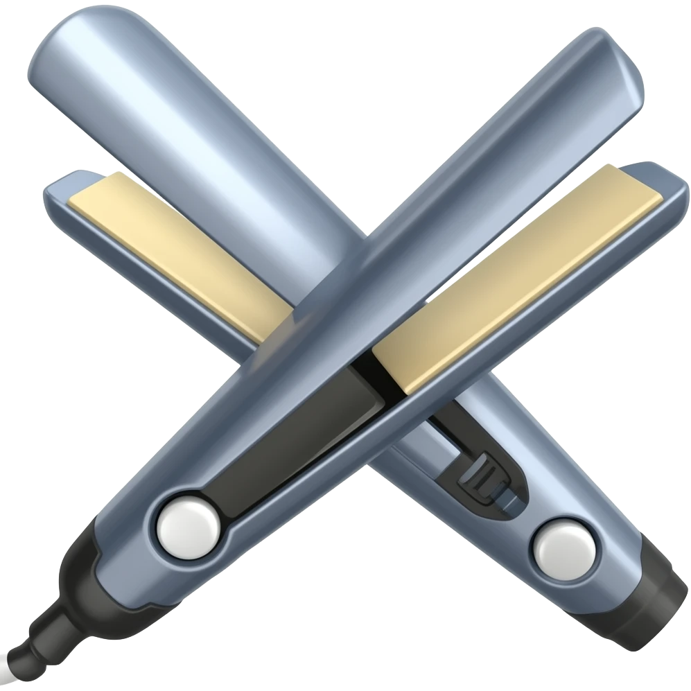 Plancha de pelo emoji