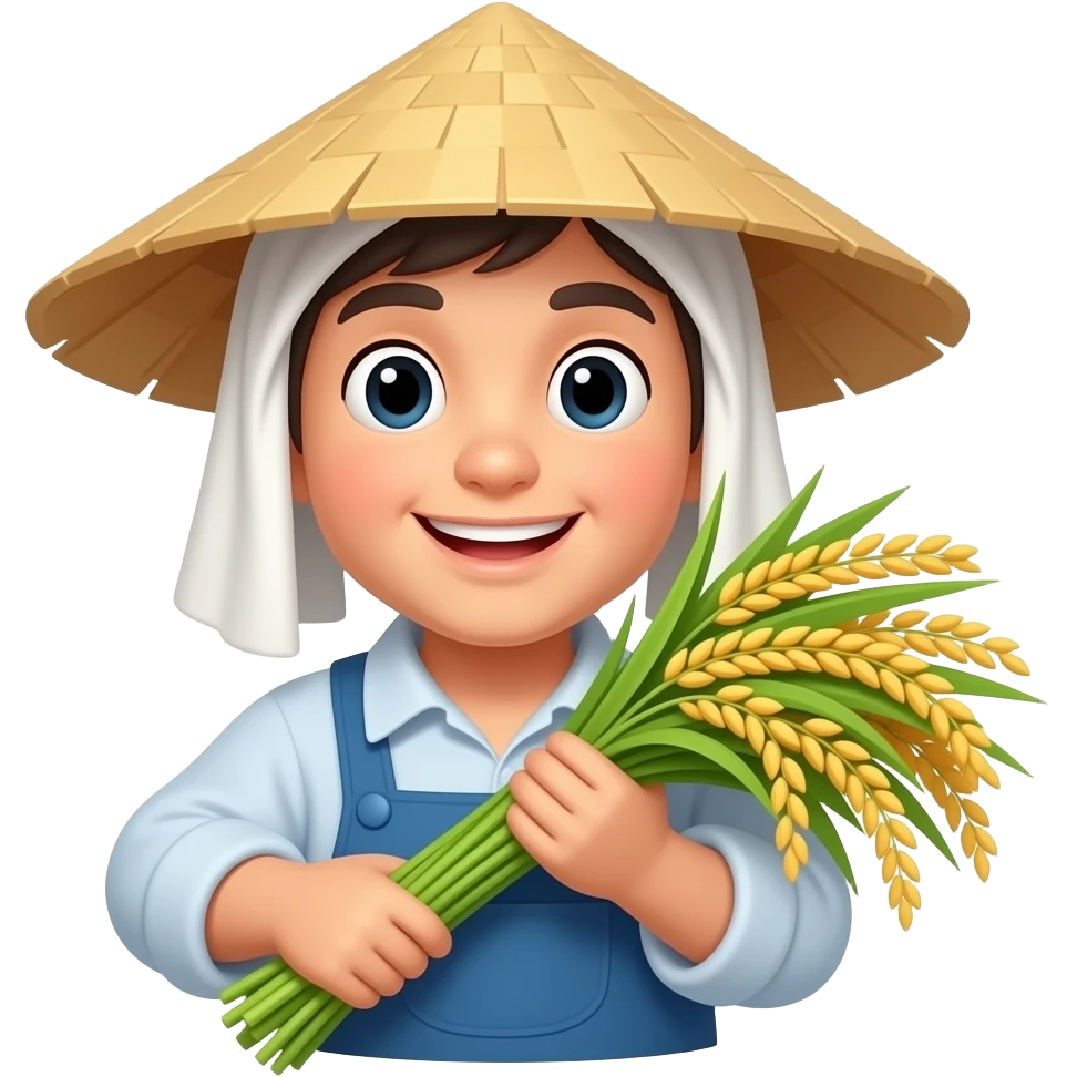 Rice picker emoji