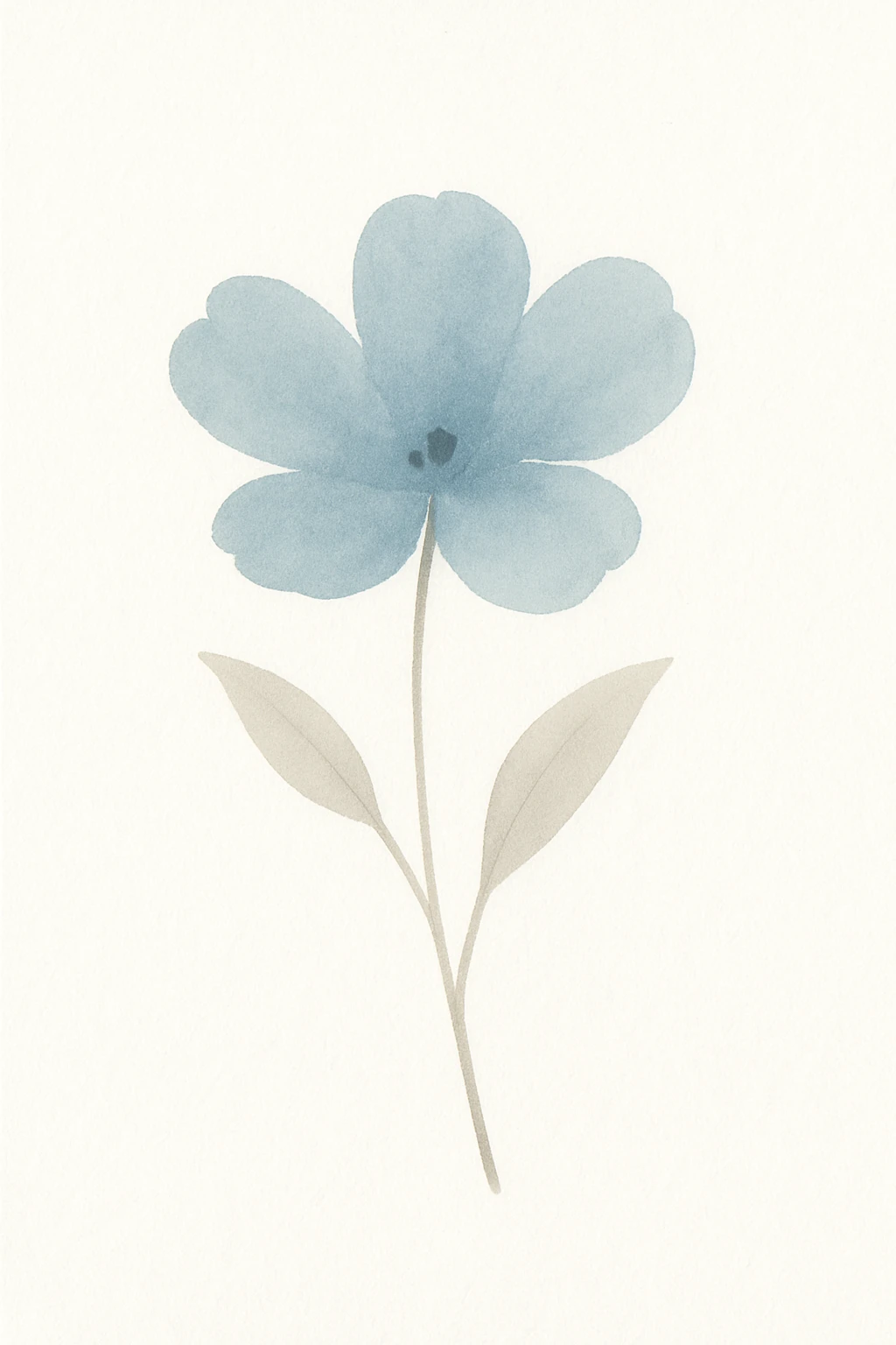 blue flower emoji