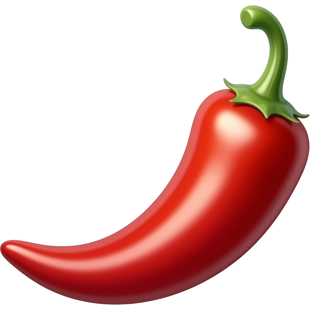 Chilli shining emoji