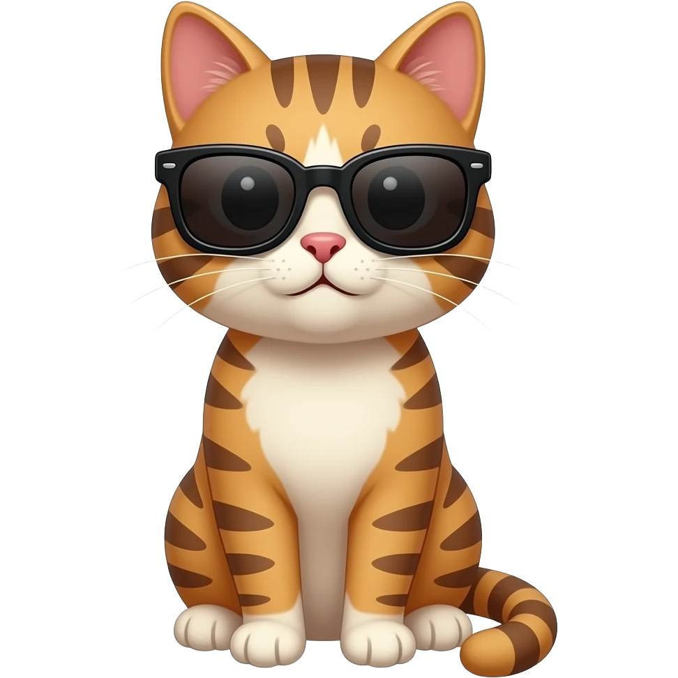 Cat wearing sunglasses emoji
