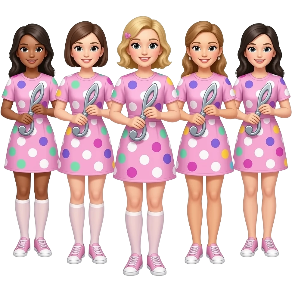 🎼 (pastel pink rainbow polka dots)🎶 (pastel pink rainbow polka dots)🗝️ (pastel pink rainbow polka dots) Individuals emoji