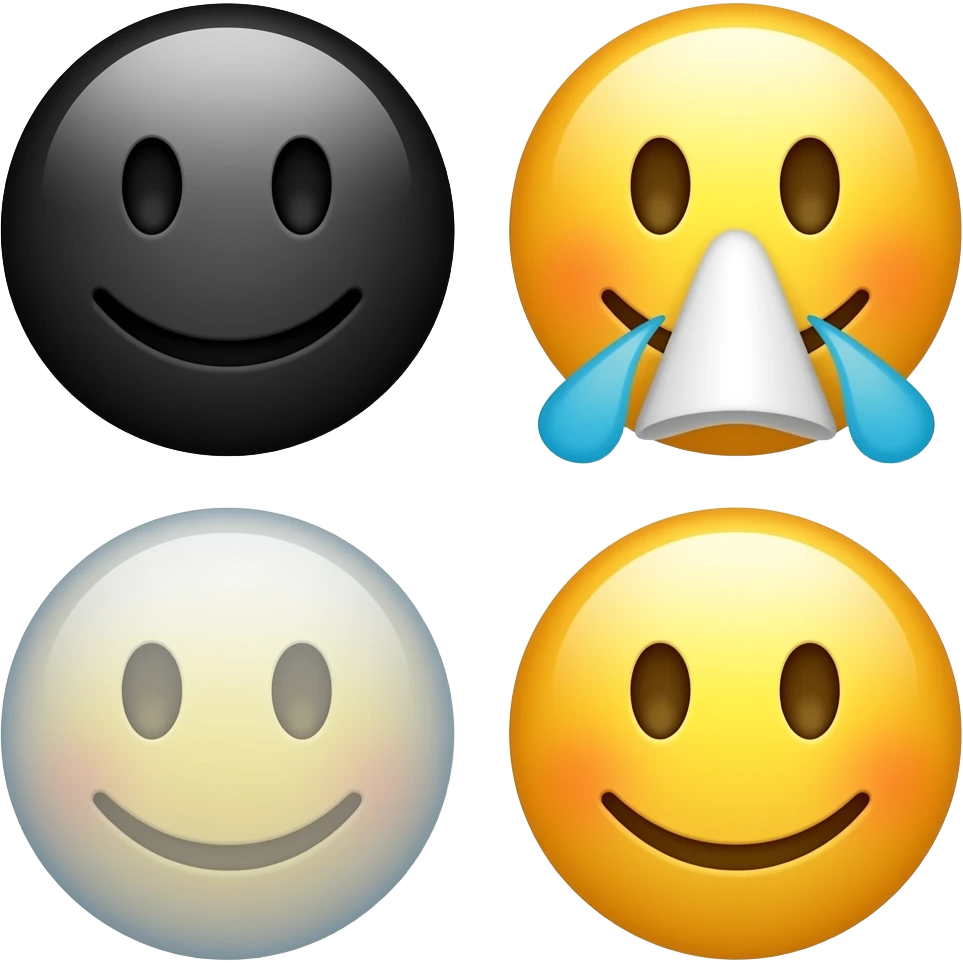 😄⚫😄🤧😶‍🌫️🤧😄 emoji