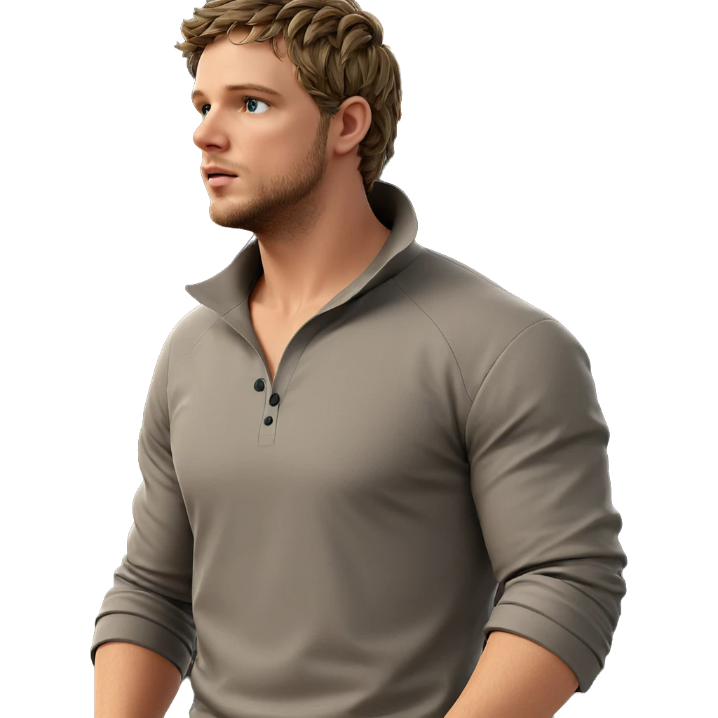 bearded man with rolled sleeves emoji