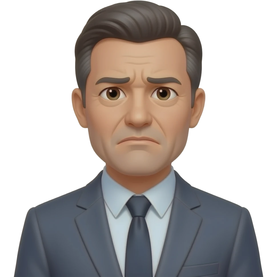 The man feels Upset. emoji