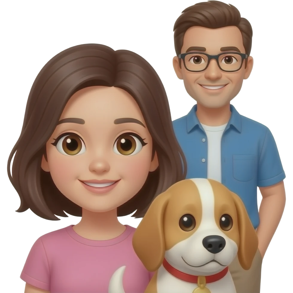 girl on doggy with man in the back emoji