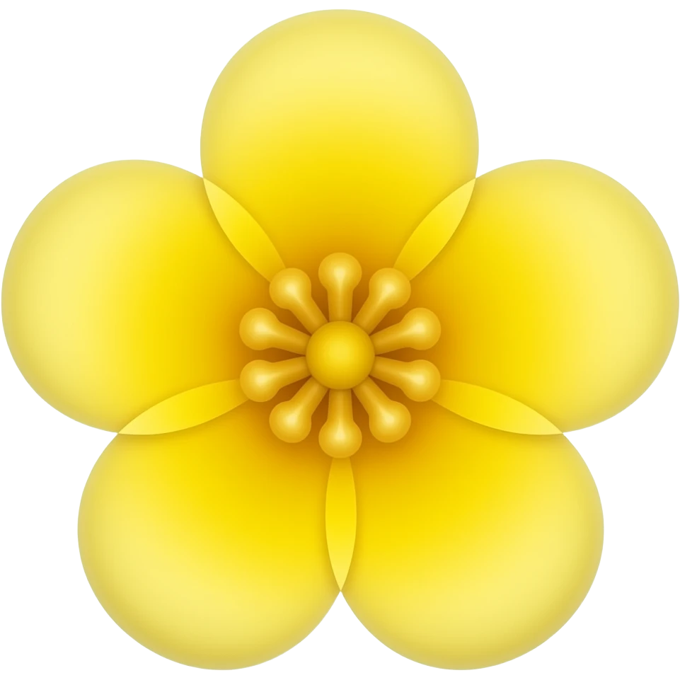 yellow single flower png emoji