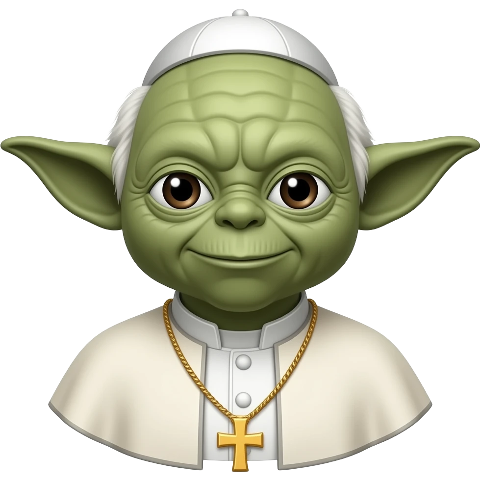 Yoda pope emoji
