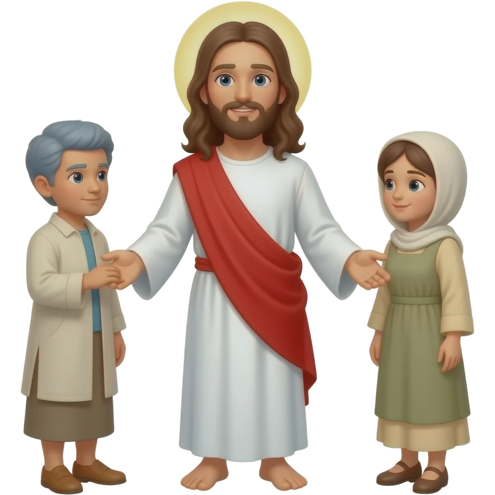 Jesus healing people emoji