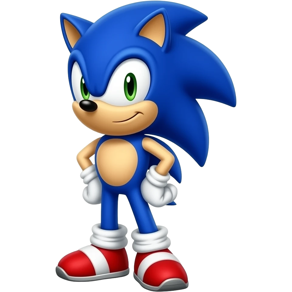 Sonic posing emoji