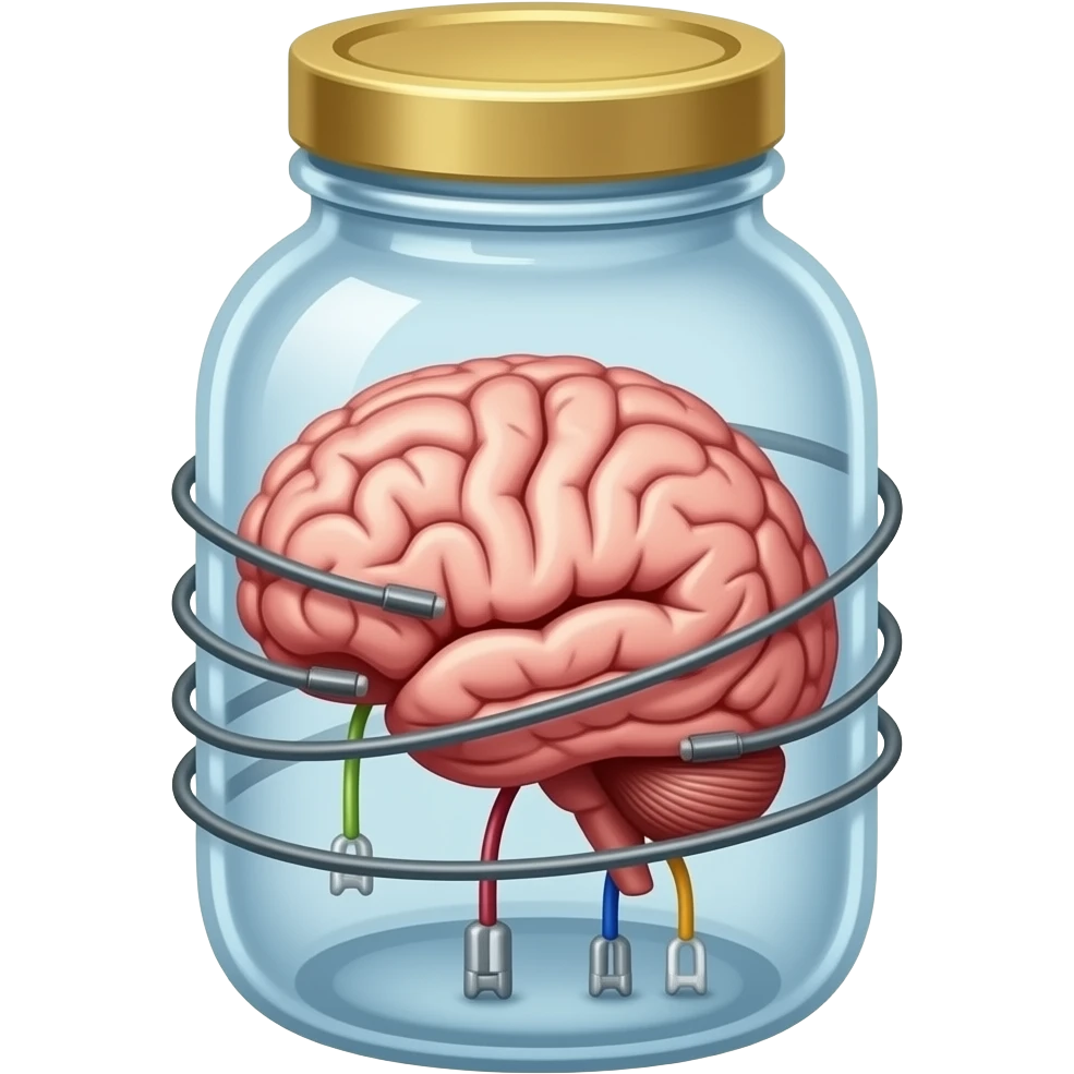 cinematic realistic - victorian style - a brain placed in medical preparations that is connected to an electrical circuit, a glass jar wrapped in high-voltage wires emoji