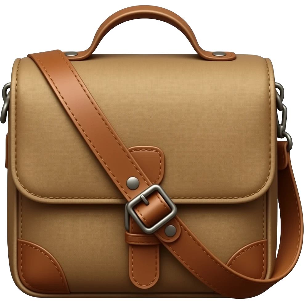 Brown shoulder sling bag emoji