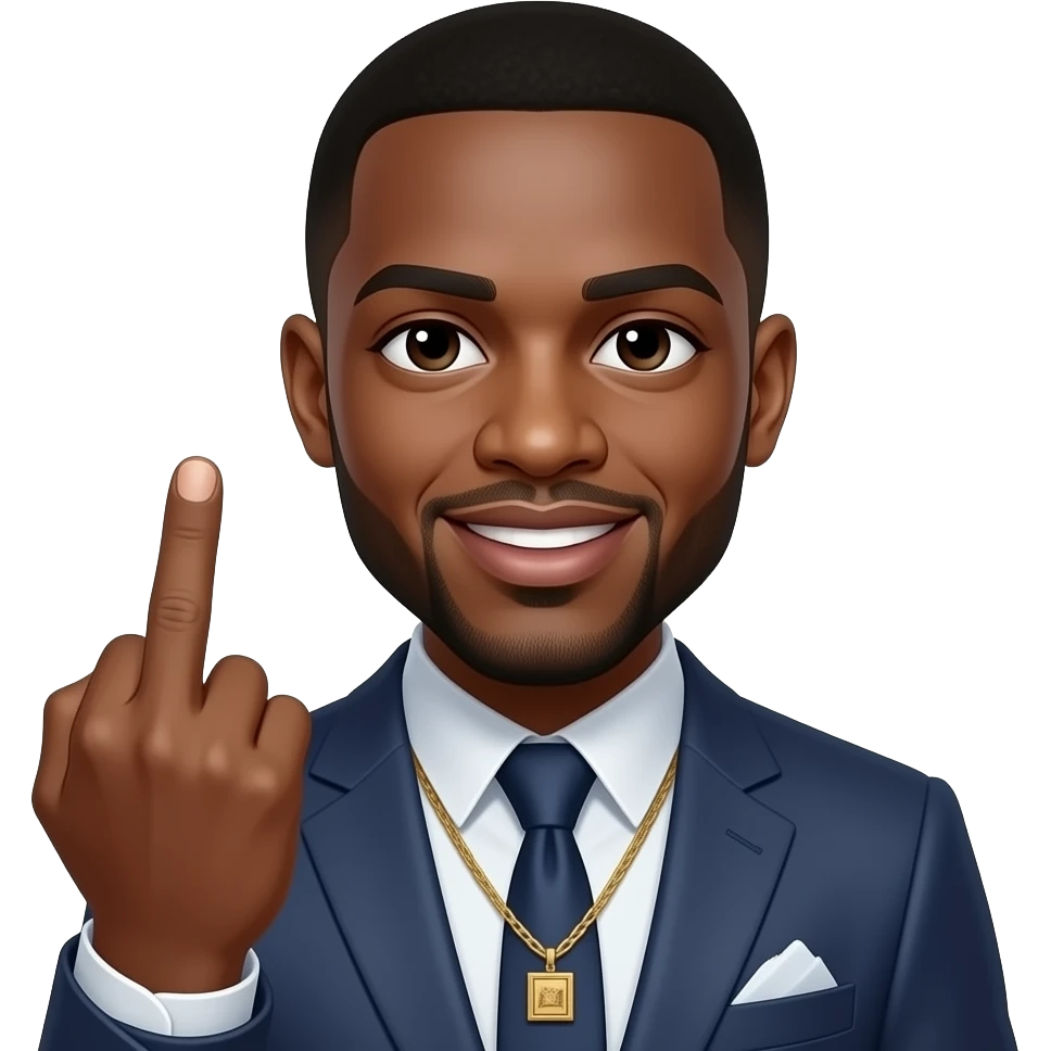 danny davido sharting a middle finger emoji