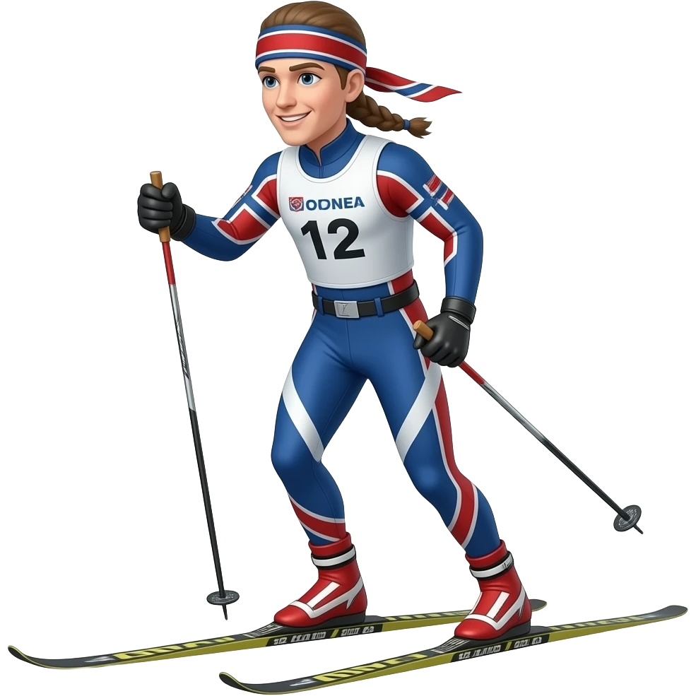 classic nordic skier emoji
