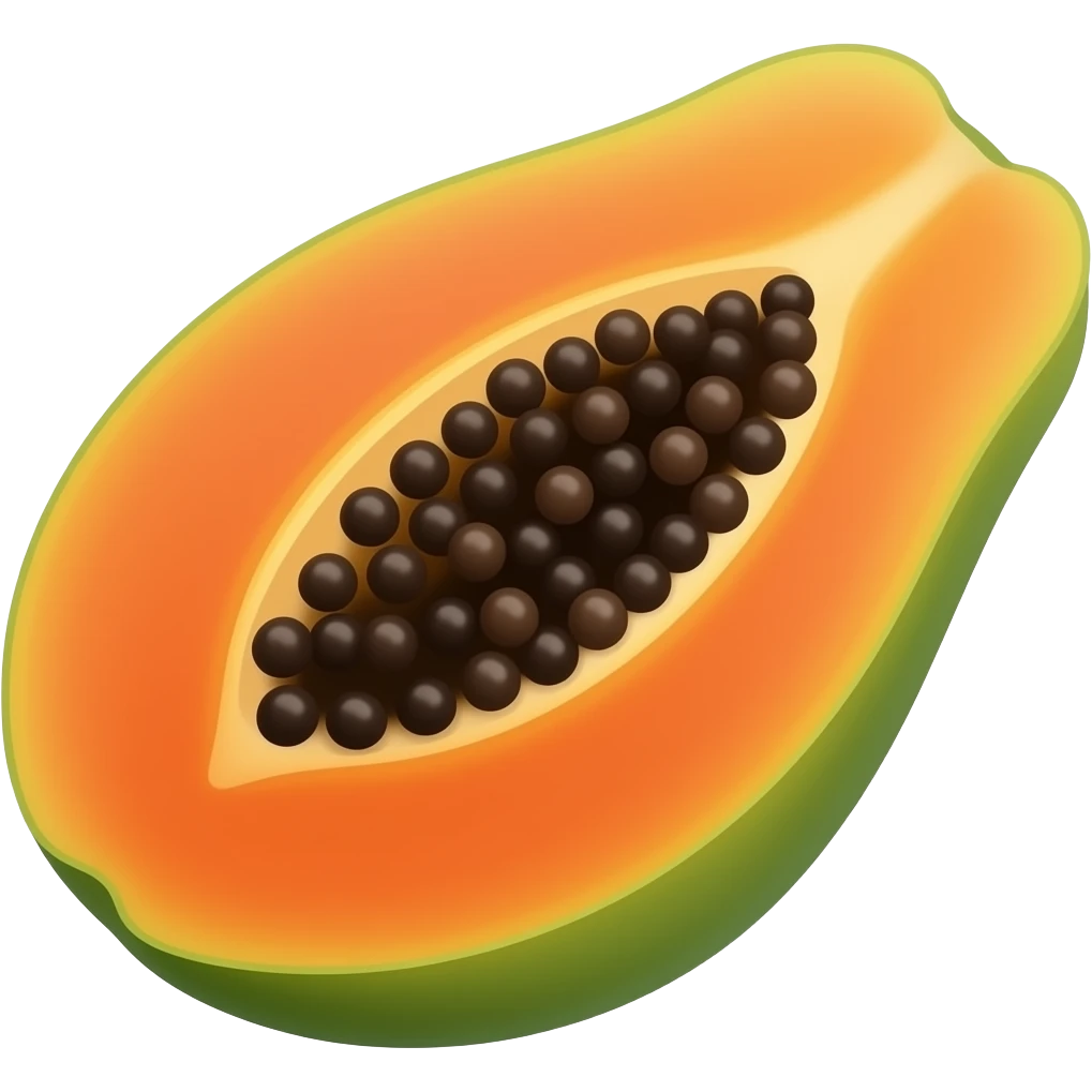 Papaya emoji