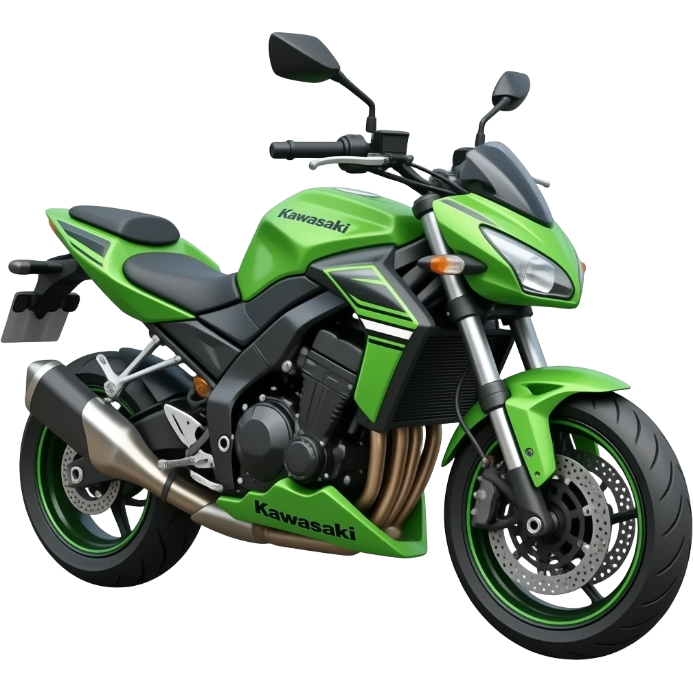 Кроссовый мотоцикл кавасаки emoji