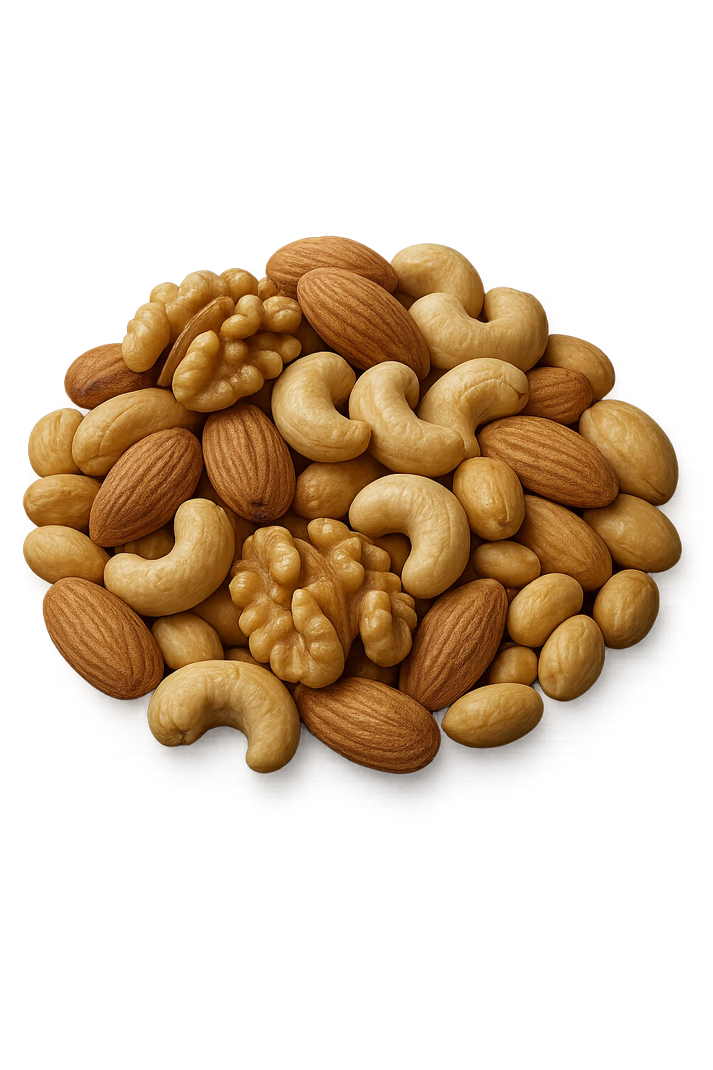 montagna di noci sbucciate, iperrealistici 4k emoji