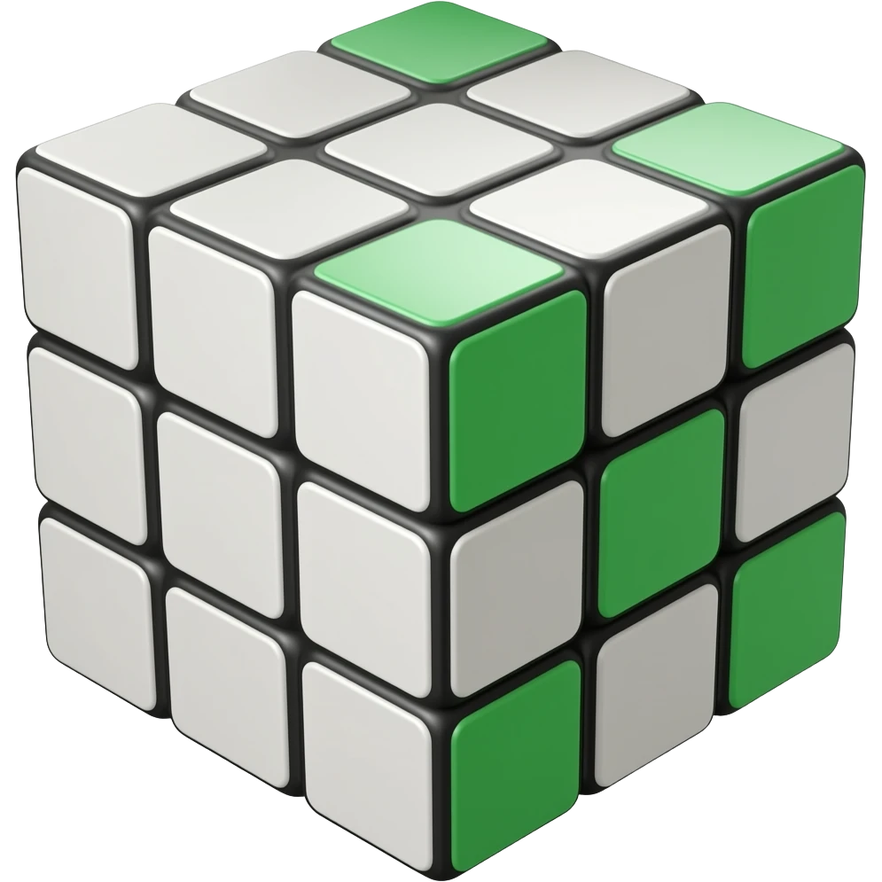 A classic 3x3 rubix cube emoji