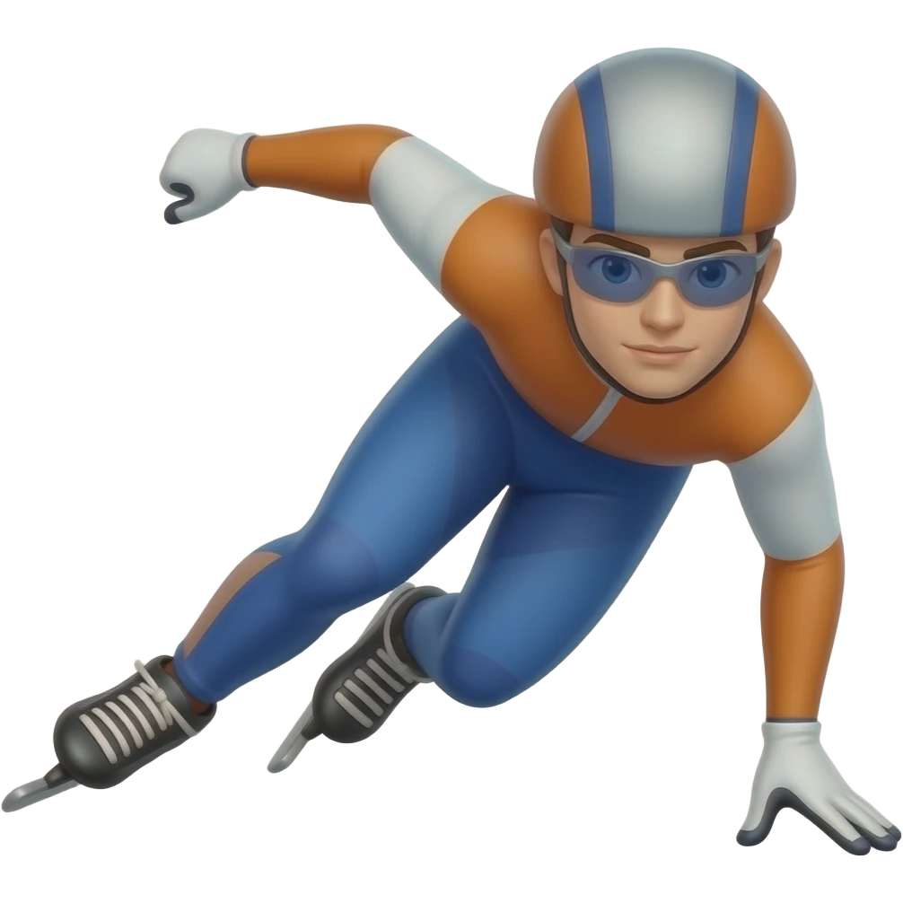 a shorttrack speedskate emoji