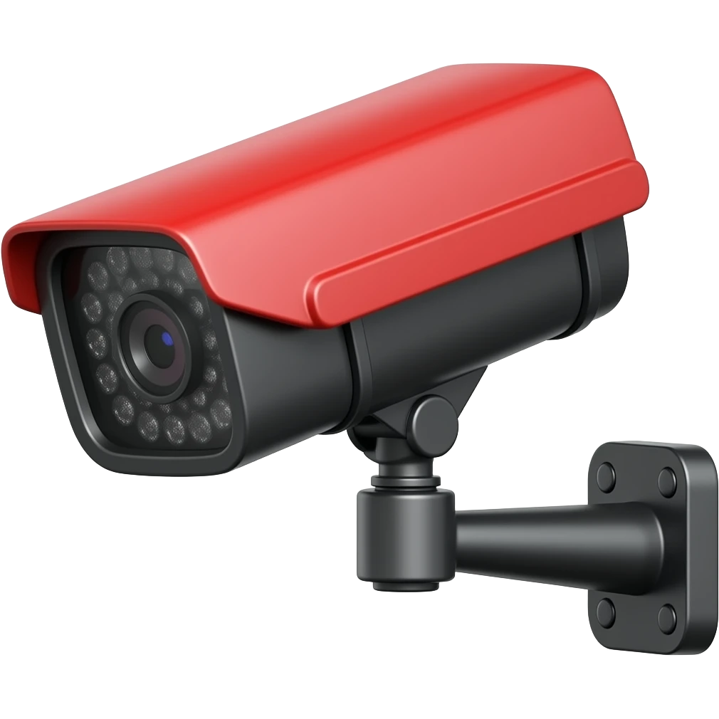 CCTV red and black emoji