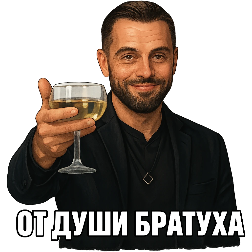 Из герой на фотографии сделай знаменитый мем с Ди Каприо из Великого Гэтсби, слегка рисованный, но при этом реалистичный объемный стиль, прозрачный фон emoji