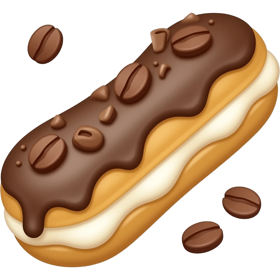 Coffee éclairs emoji