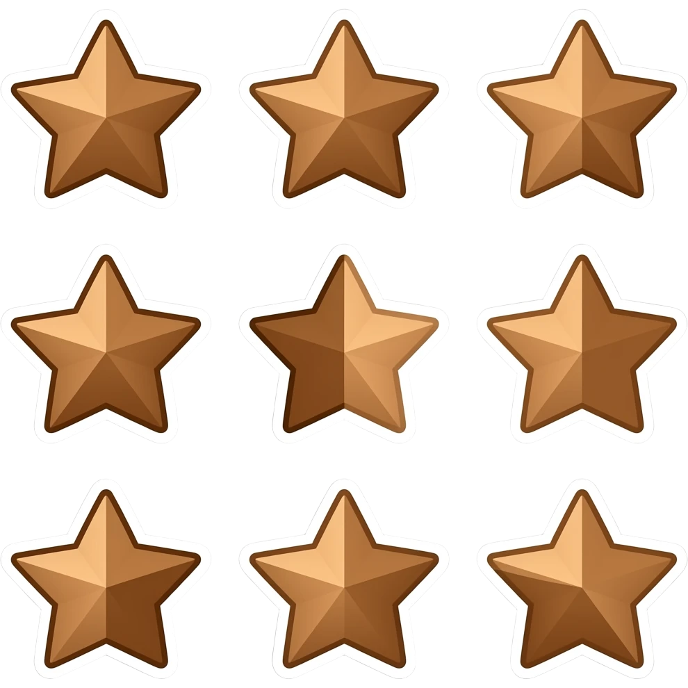 making stickers star colour brown lookingone sides. difference difference designs difference designs an 12 car emoji