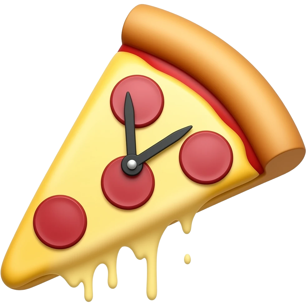 pizza clock emoji
