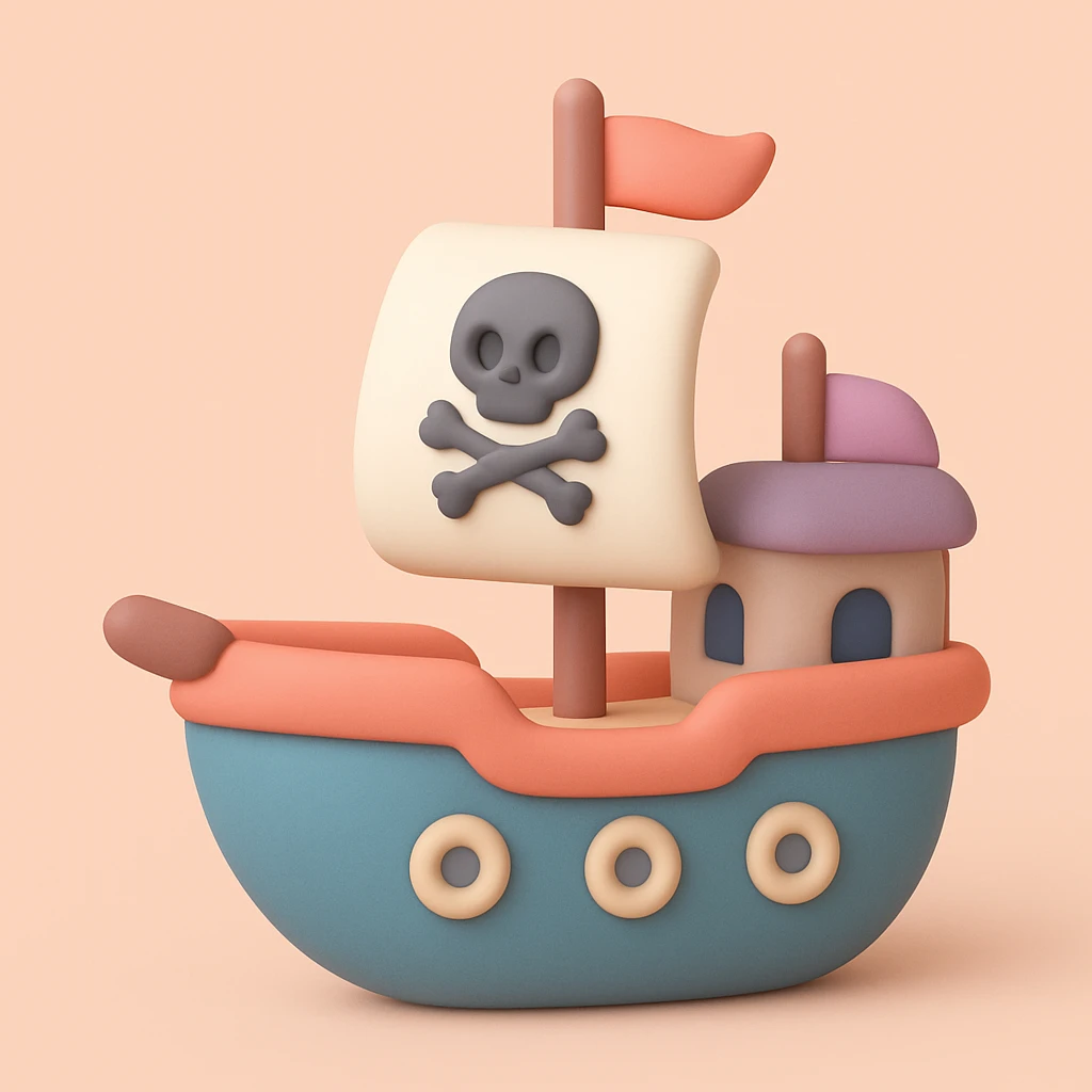 pirate ship emoji