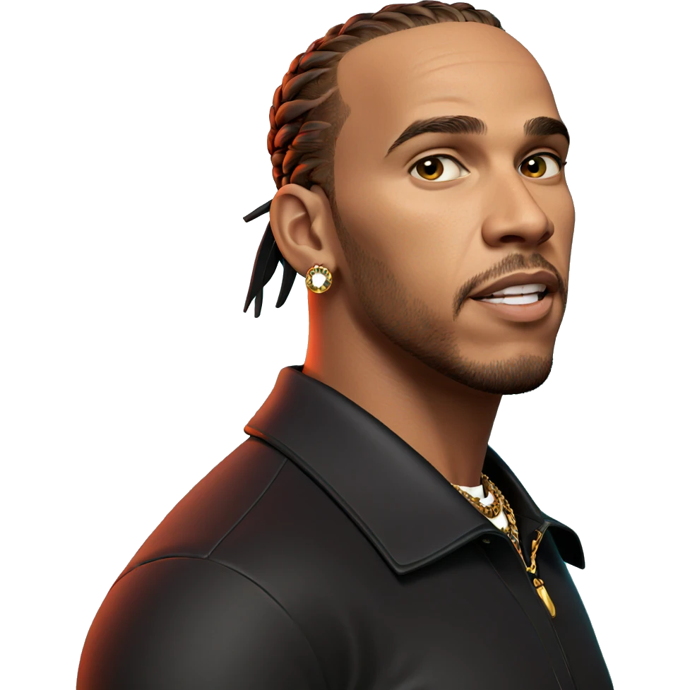 confident male with jewelry emoji