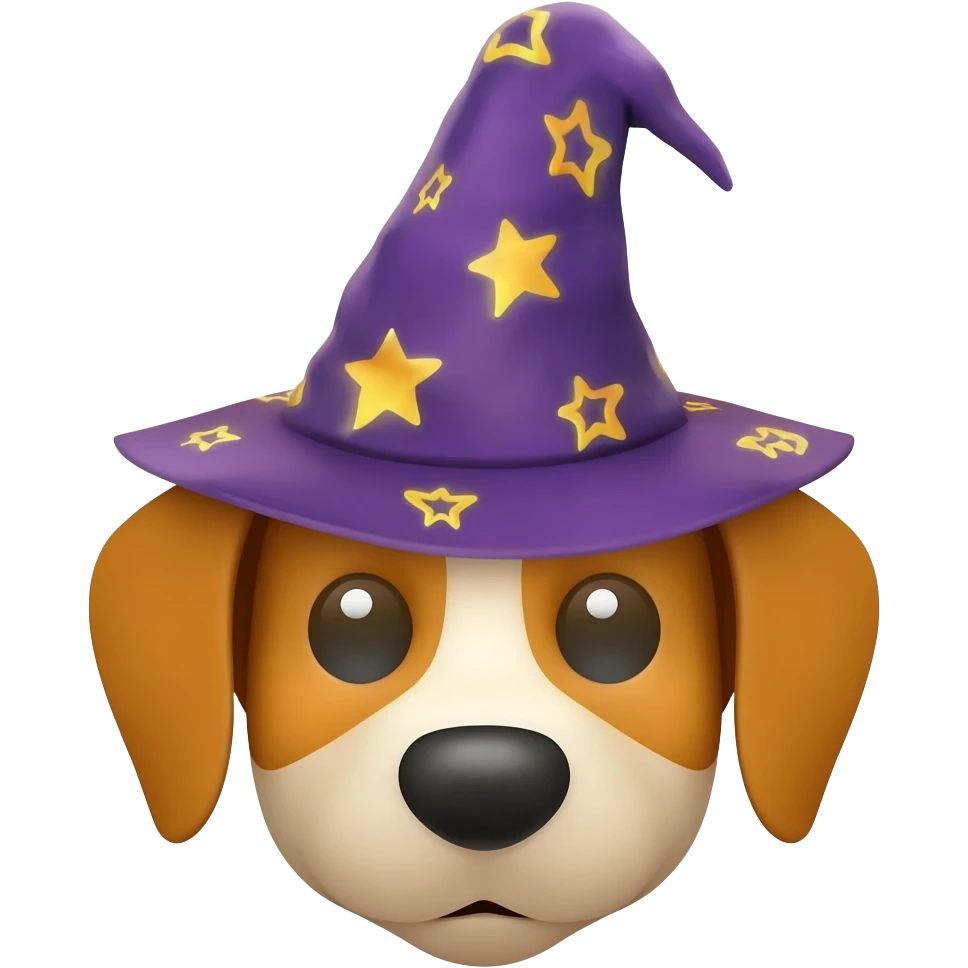 Dog wizard emoji