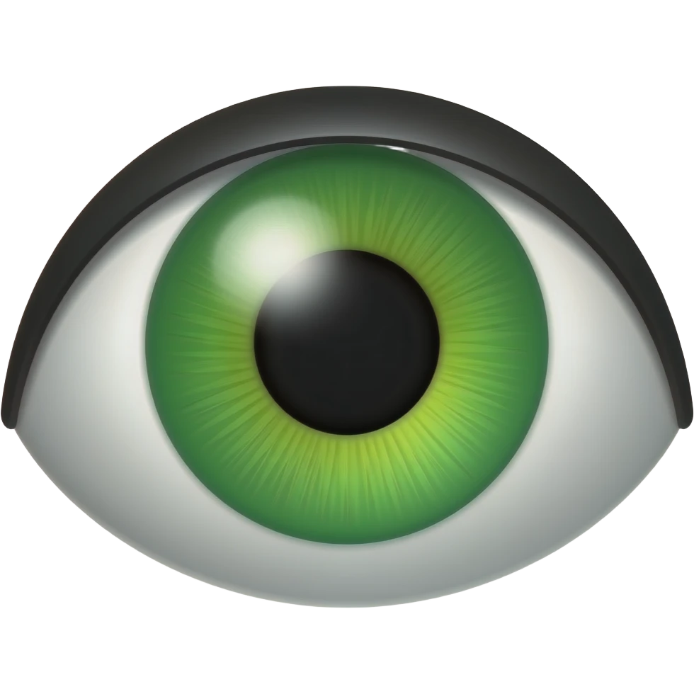 Ojos verdes emoji
