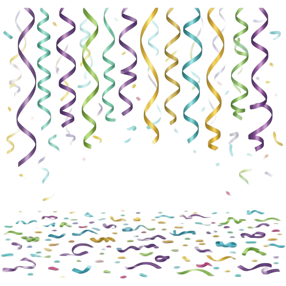 STREAMERS ON THE FLOOR emoji