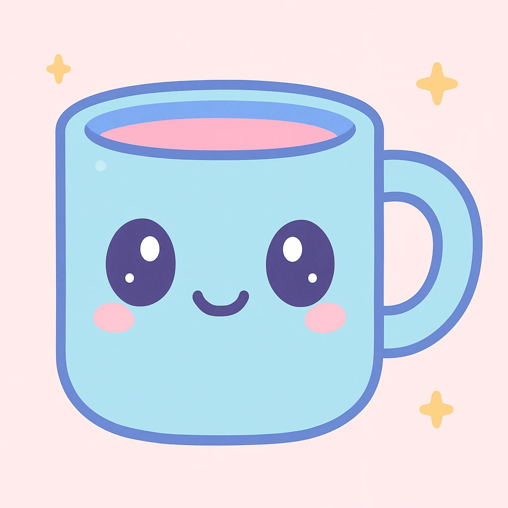 cute kawaii coffee mug emoji