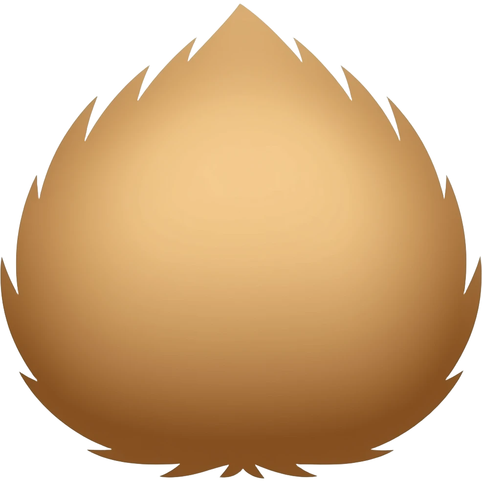 Brown rabbit tail emoji