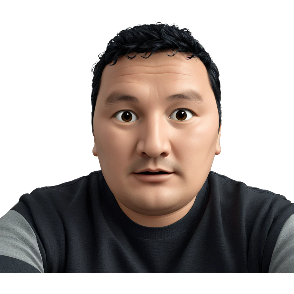 boy with black hair indoors emoji