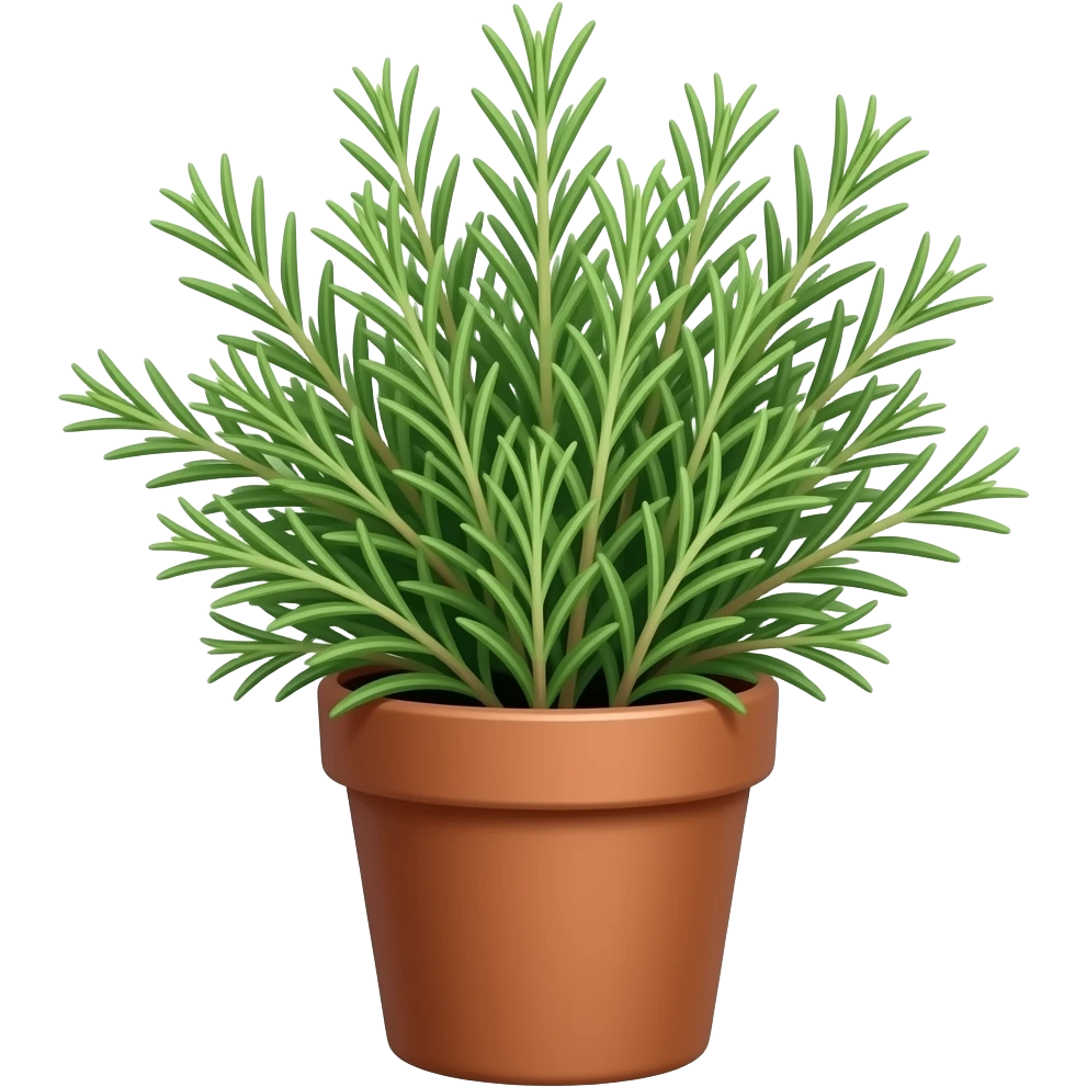 Rosemary in a pot emoji