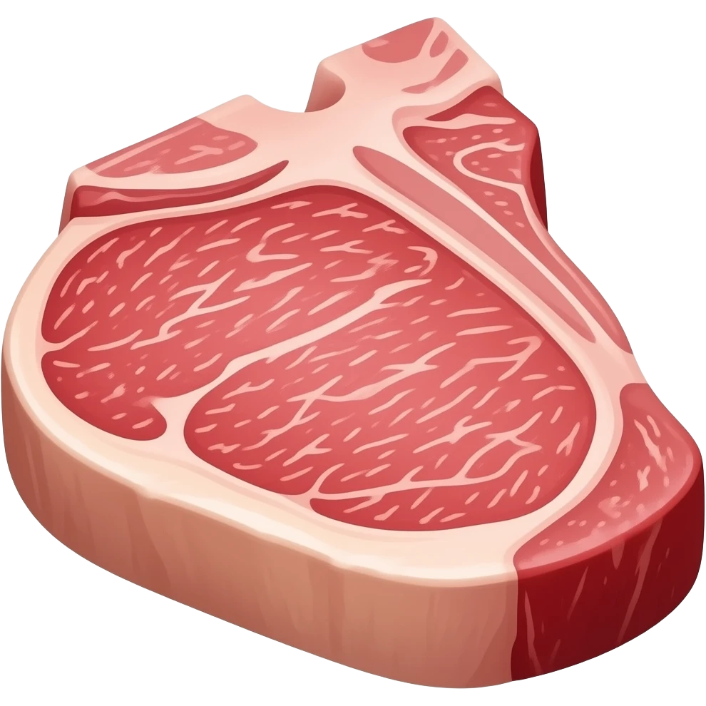 a big pece of premium and expensive raw japanese wagyu A5 emoji