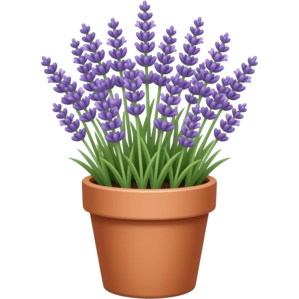 Lavender in a pot emoji