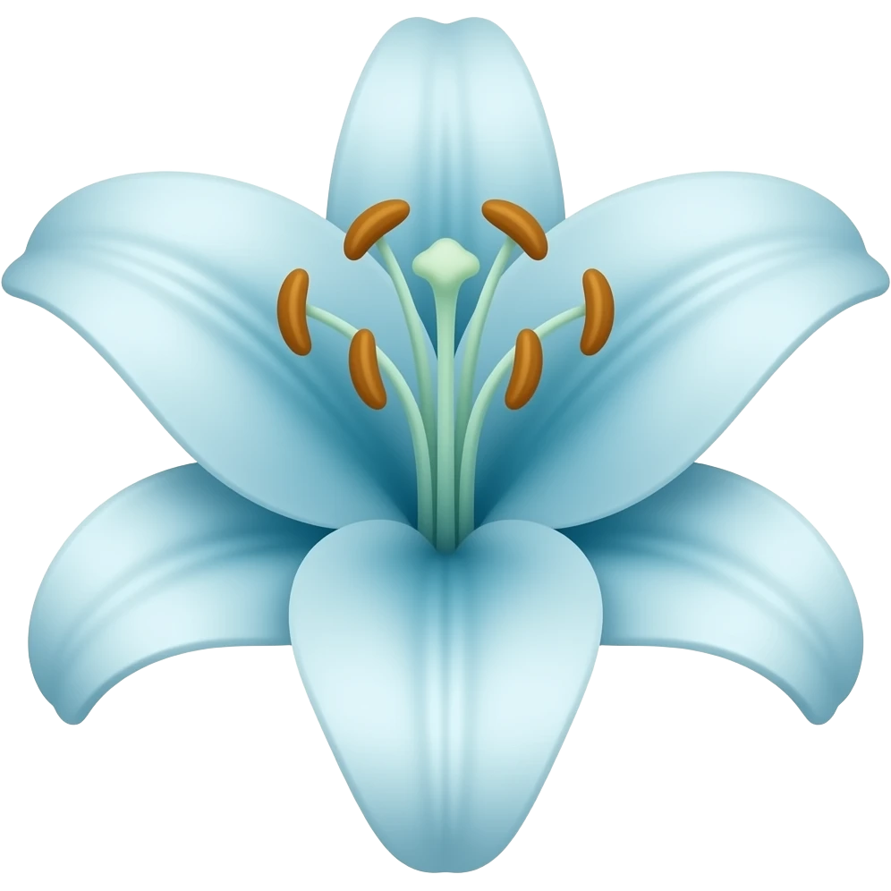 light blue lilly emoji