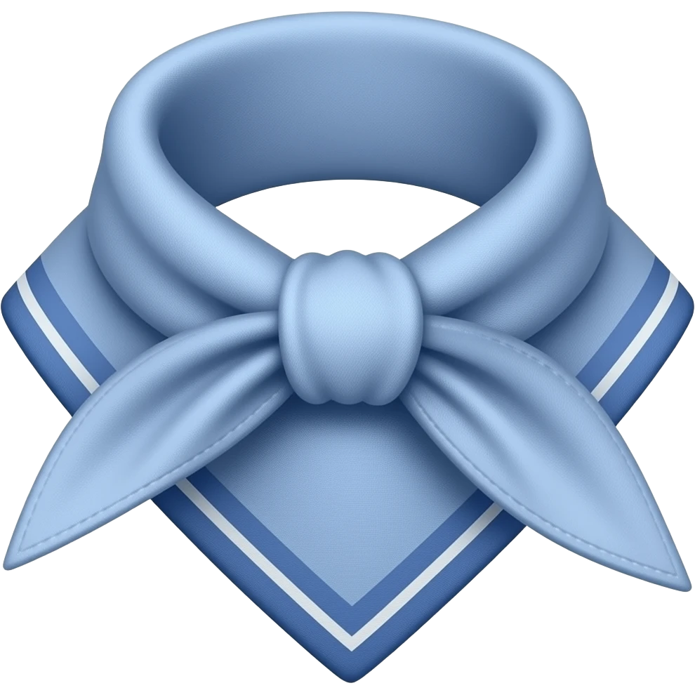 Blue handkerchief emoji