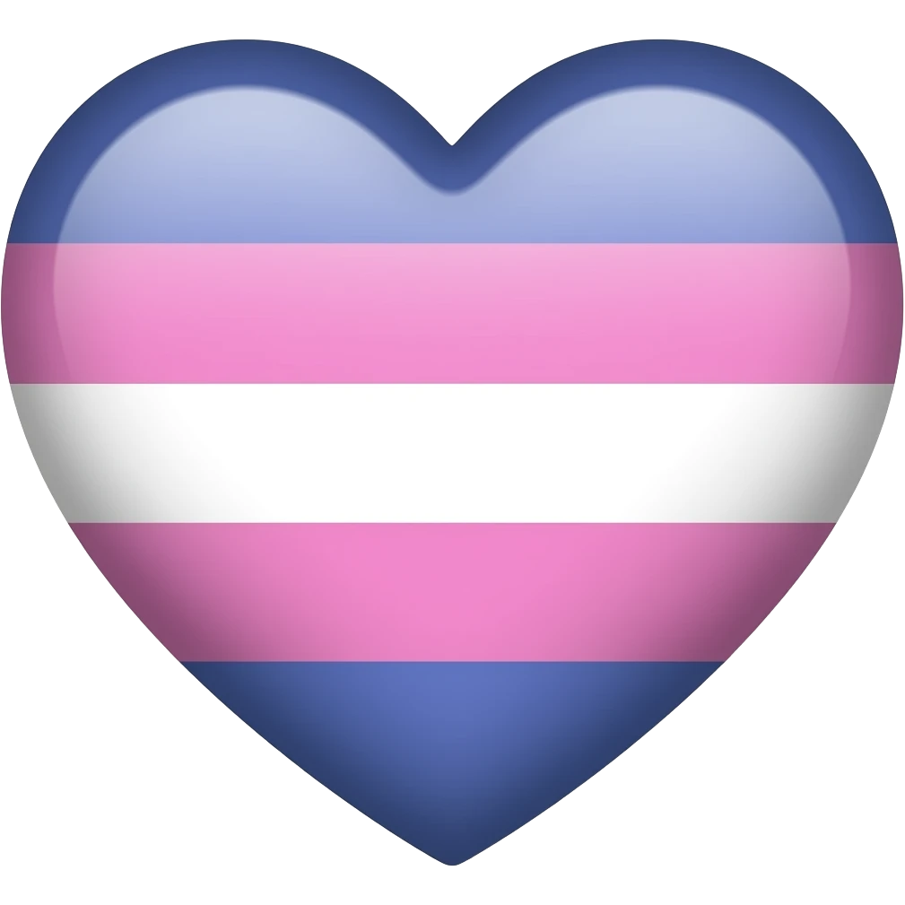 Lesbian flag heart emoji