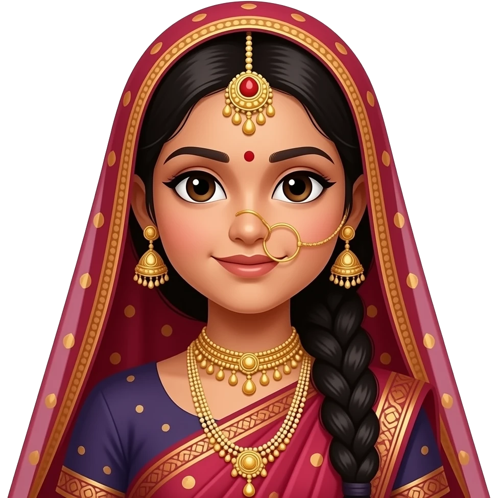 Indian Traditional girl emoji